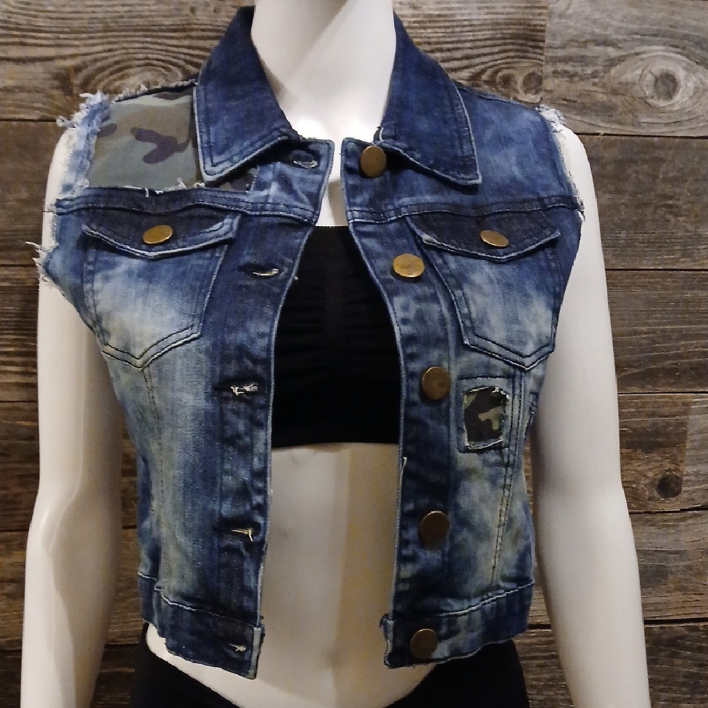 Thrill Blue Denim Vest